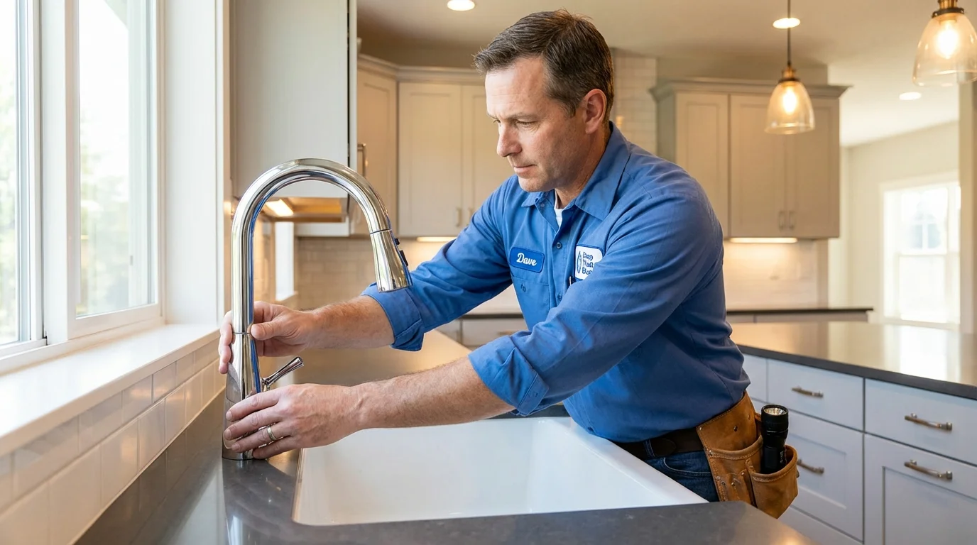 Kitchen faucet installation by Johns Plumbing LLC in Ephrata