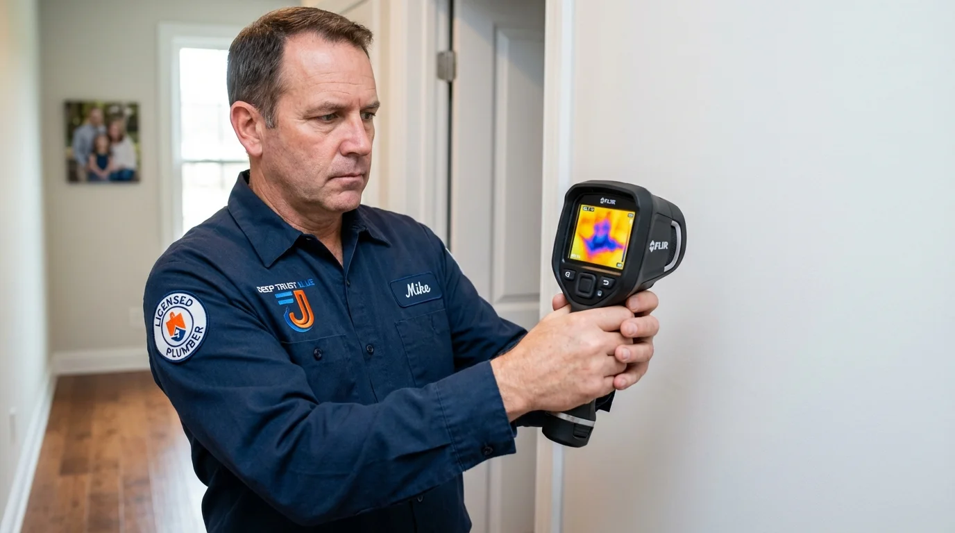 Thermal imaging leak detection by Johns Plumbing LLC in Ephrata